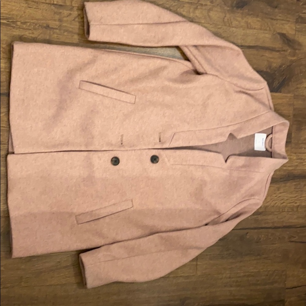 Brushed pink short jacket